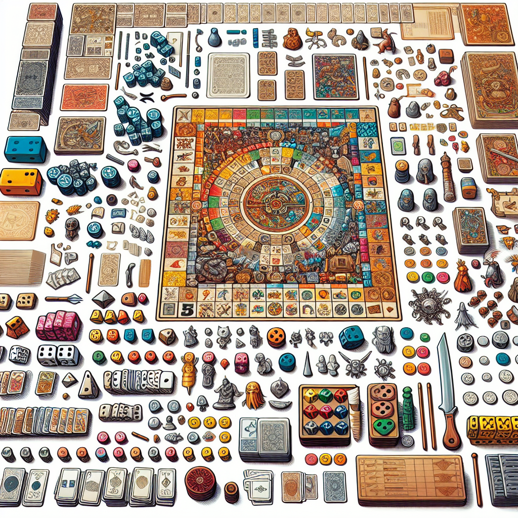 Board game manufacturing components