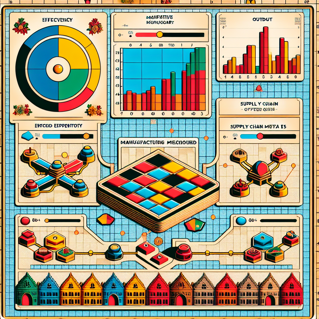 Manufacturing dashboard with efficiency metrics