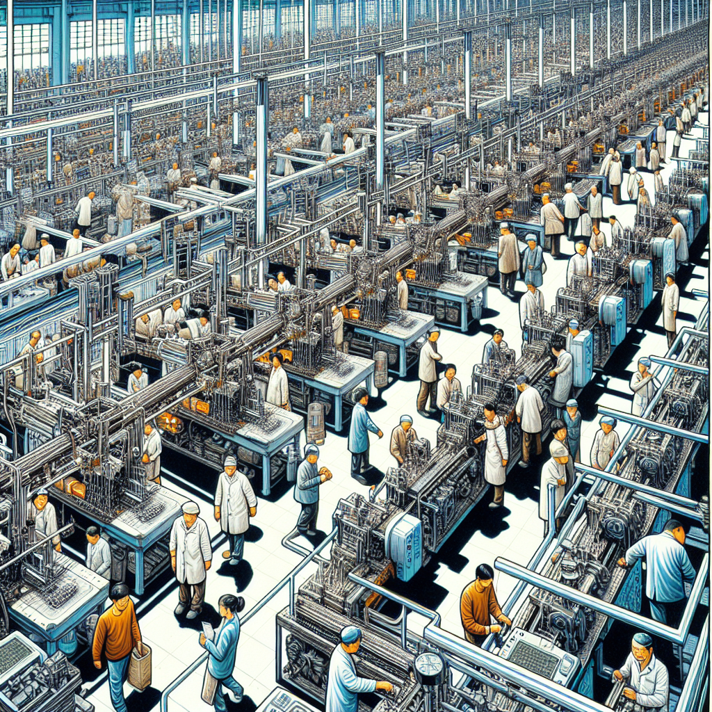 Chinese manufacturing plant interior