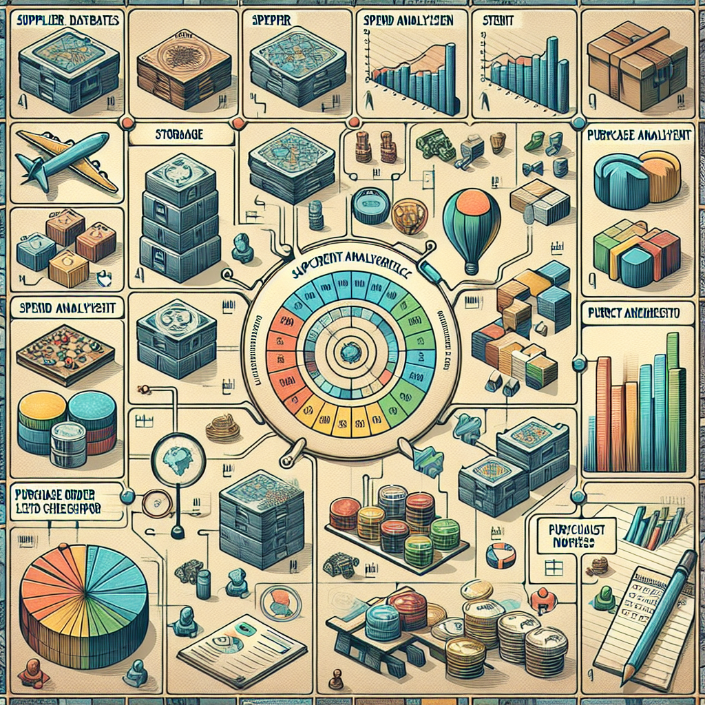 Procurement software interface with management features